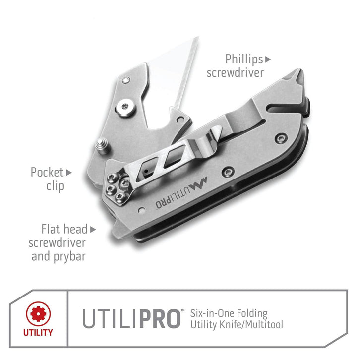 Outdoor Edge UtiliPro Folding Utility Knife and Multi-Tool