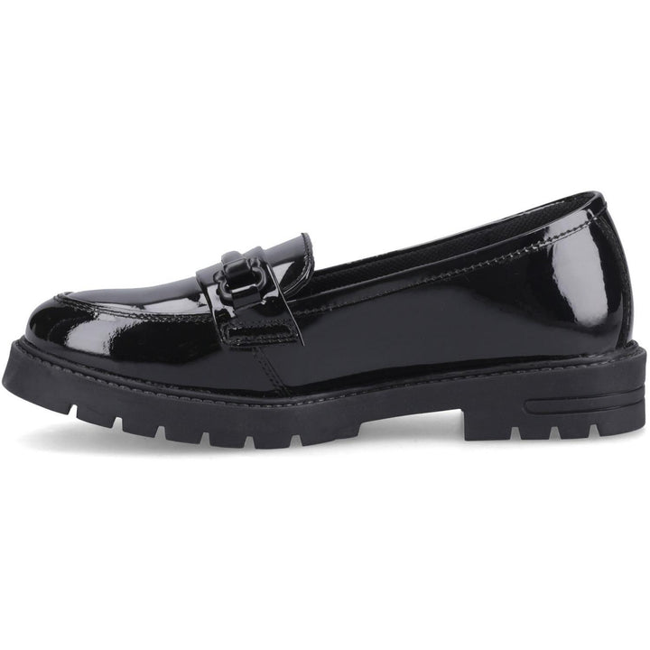 Hazel Snaffle Patent Black
