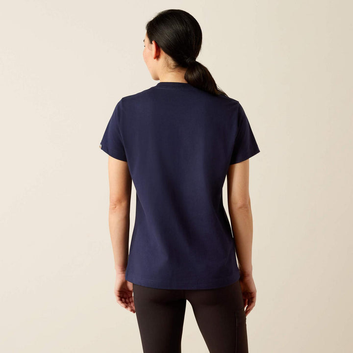 Ariat Ladies Rebar Cotton Strong Standard V-Neck T-Shirt – view 2