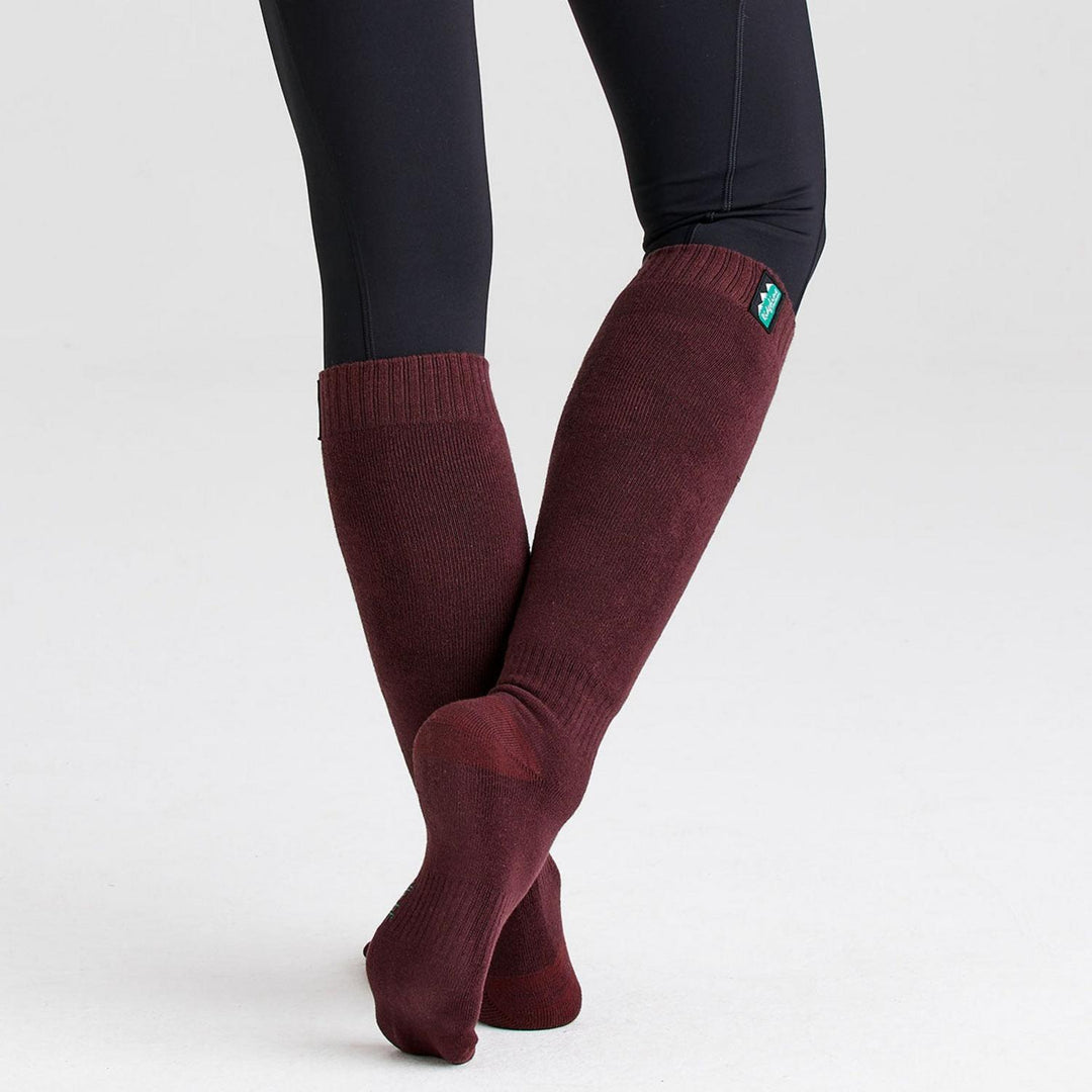 Ridgeline Cotton Work Socks Full Length - Olive Multi
