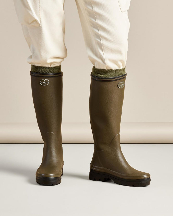 Le Chameau Women's Giverny Jersey Lined Wellington Boot