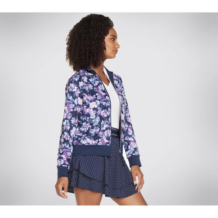 Skechers Performance Misty Floral Reversible Jacket Blue/Lav – view 2