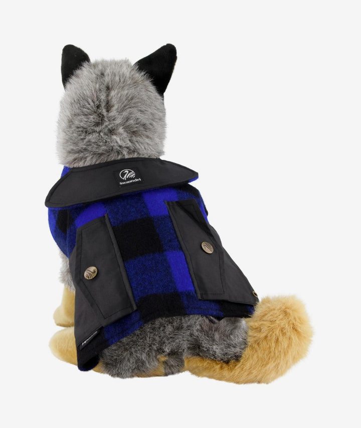 Classic Dog Cover Blue/Black Check