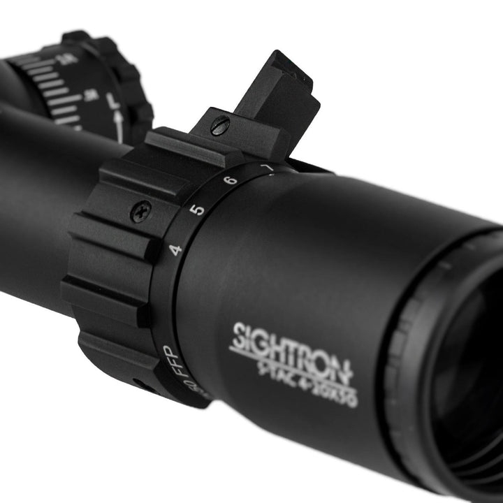 Sightron S-Tac 4-20x50 FFP Illuminated MRAD Zero Stop Rifle Scope
