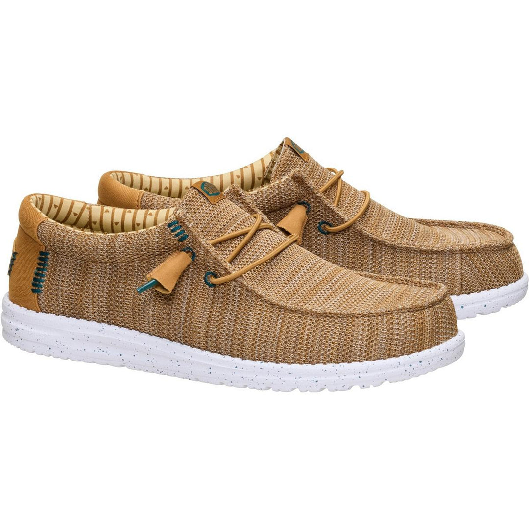 HEYDUDE Wally Stretch Sox Slip on Shoe Bone Brown/Multi