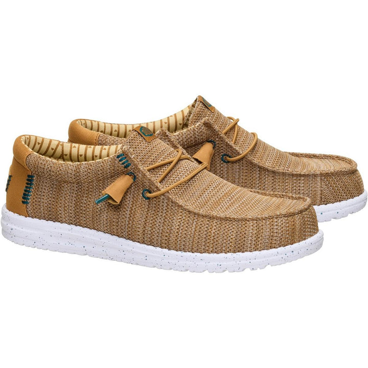 HEYDUDE Wally Stretch Sox Slip on Shoe Bone Brown/Multi