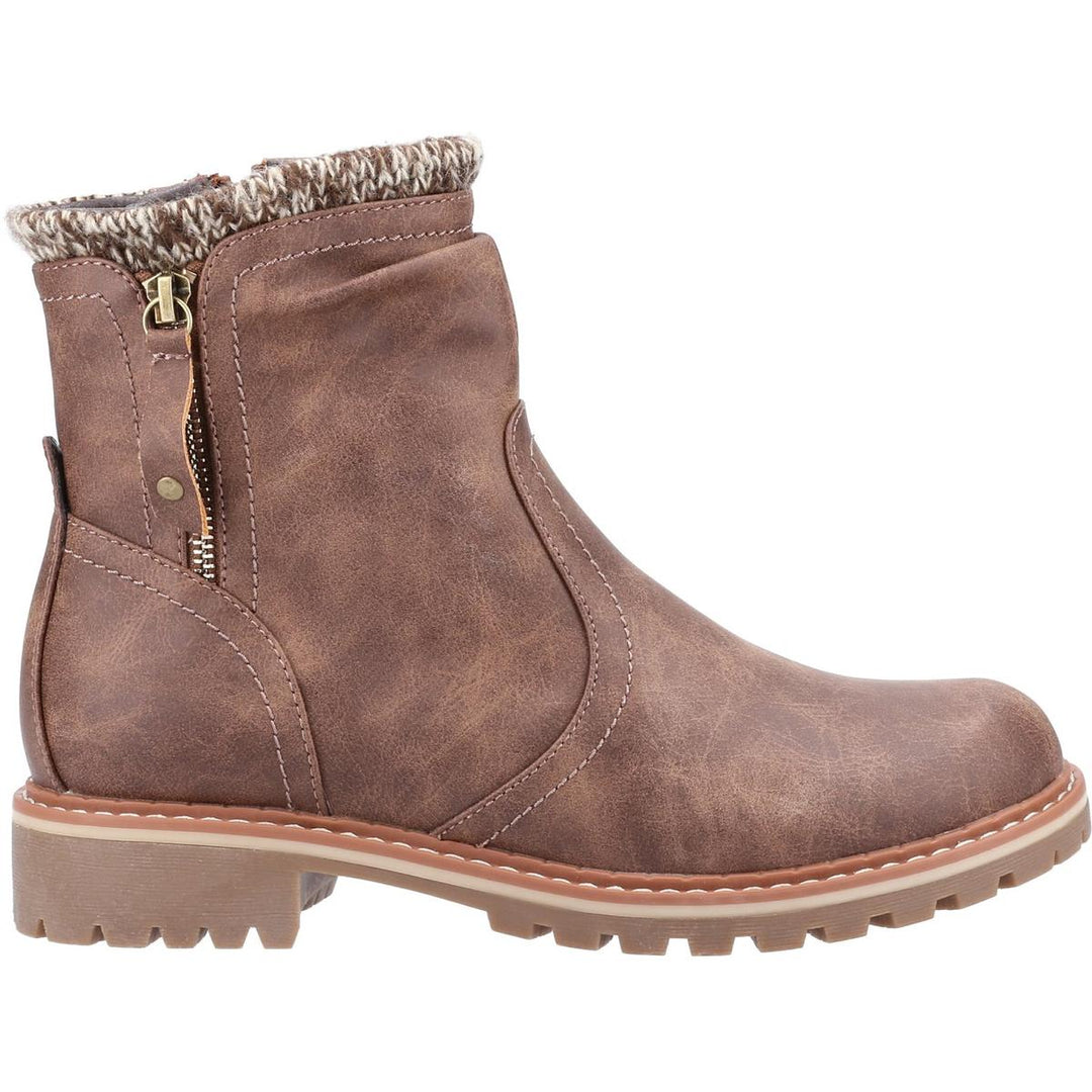 Divaz Niki Fleece Lined Boot Tan