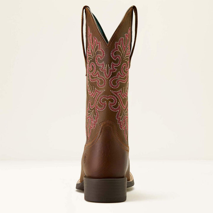 Ariat Ladies Round Up StretchFit Wide Square Toe Western Boot – view 4