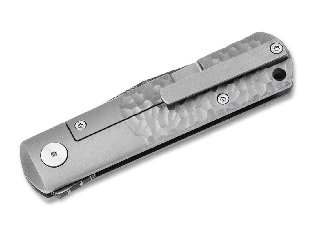 Böker BRLW Meteorite Damascus Titanium Folding Knife