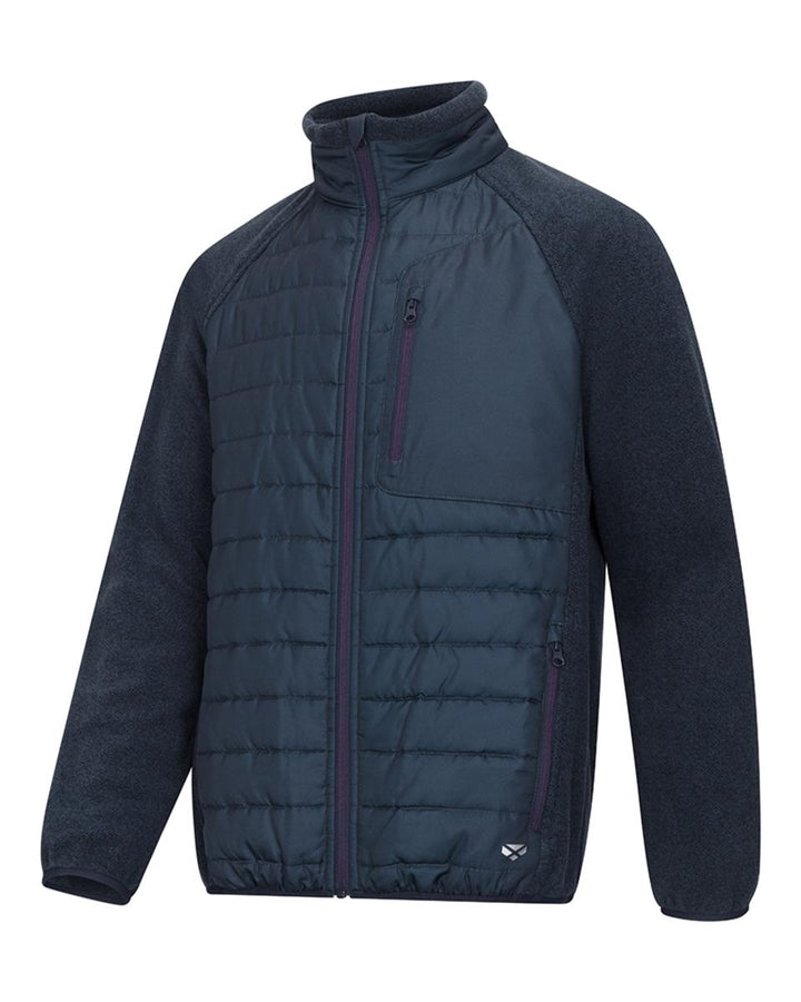 Hoggs of Fife Melville Hybrid Jacket - Midnight Navy Marl
