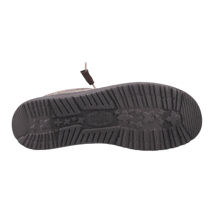 HEYDUDE Wally Stretch Mesh Shoes Deep Taupe/Mole