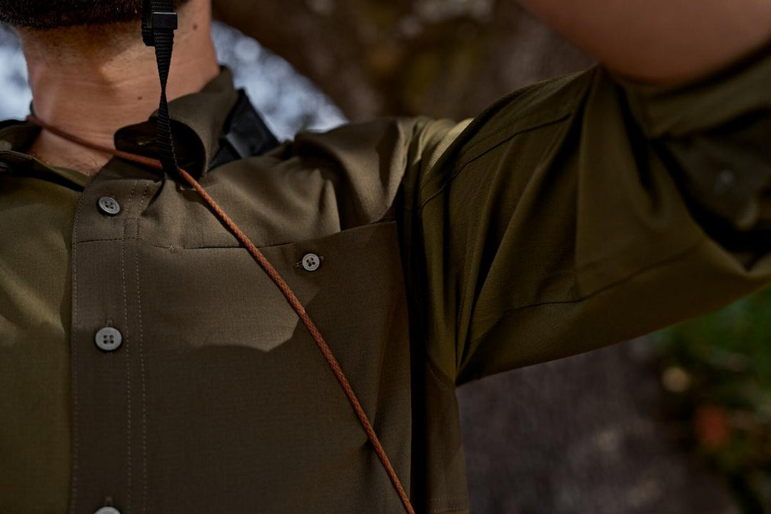 Harkila Logmar lightweight L/S shirt Dark olive/Willow