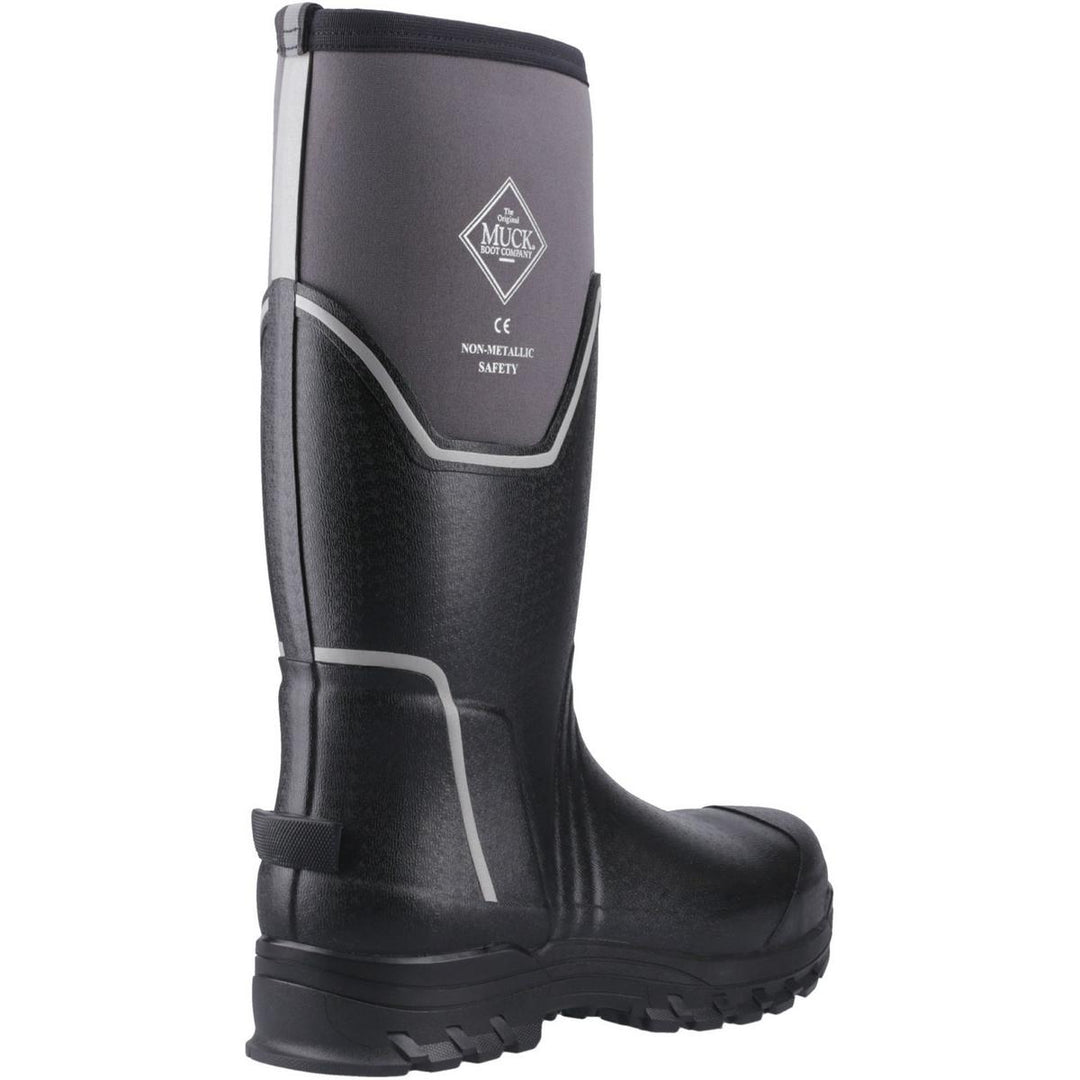 Muck Boots Grit S5 Safety Wellington Black/Grey – view 2