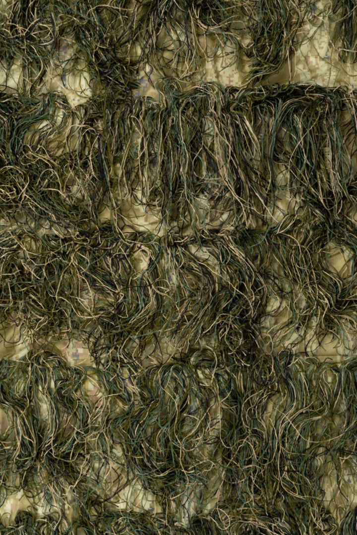 Jack Pyke Ghillie Hide Net - Fastening ties in the corners and middle, Multi coloured