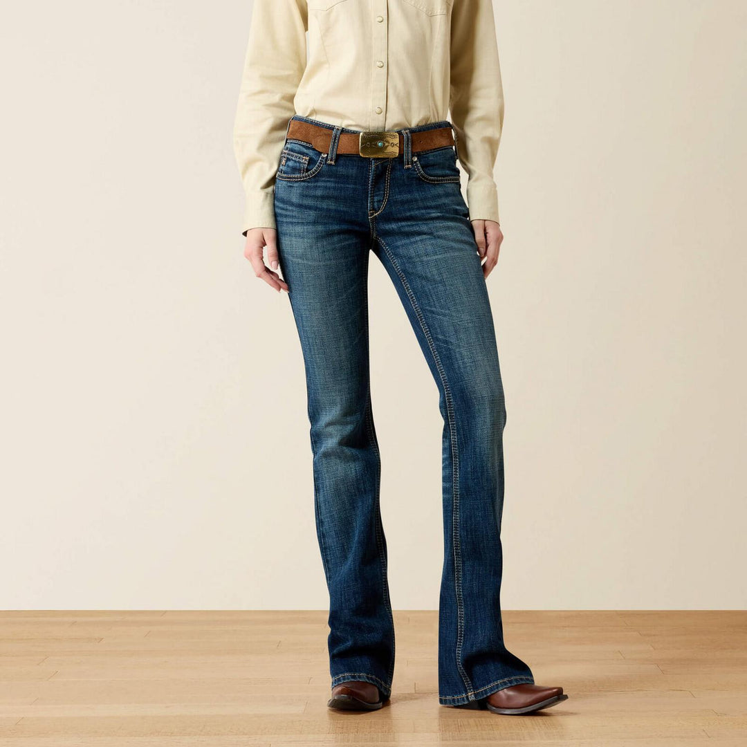 Ariat Ladies Mid Rise Fiona Boot Cut Jean - Regular Leg