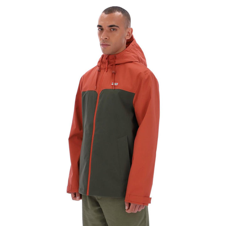 Hunter Original Mens Block Waterproof Jacket Burnt Brick/Kam – view 3