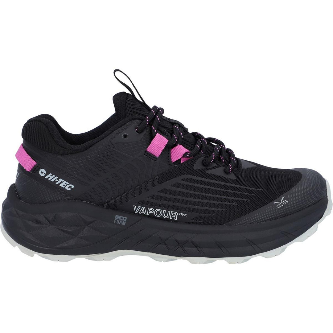 Hi-Tec Fuse Trail Low Trainers Black/Cool Grey/Cyclamen