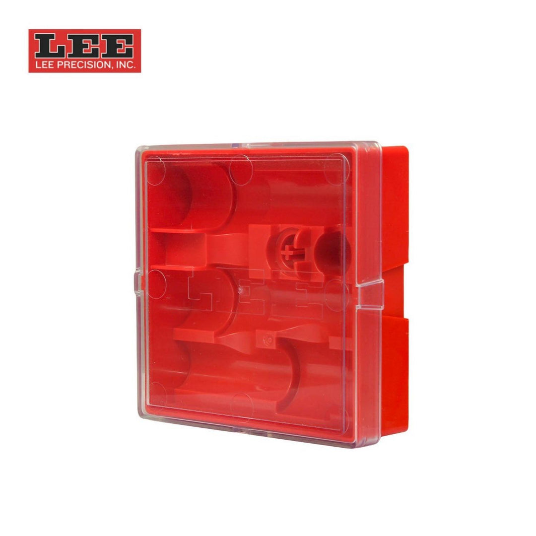 Lee Precision Flat 3 Die Storage Box Red