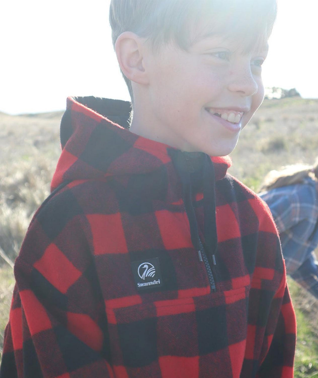 Swanndri Kids' Crooked River Wool Hoodie
