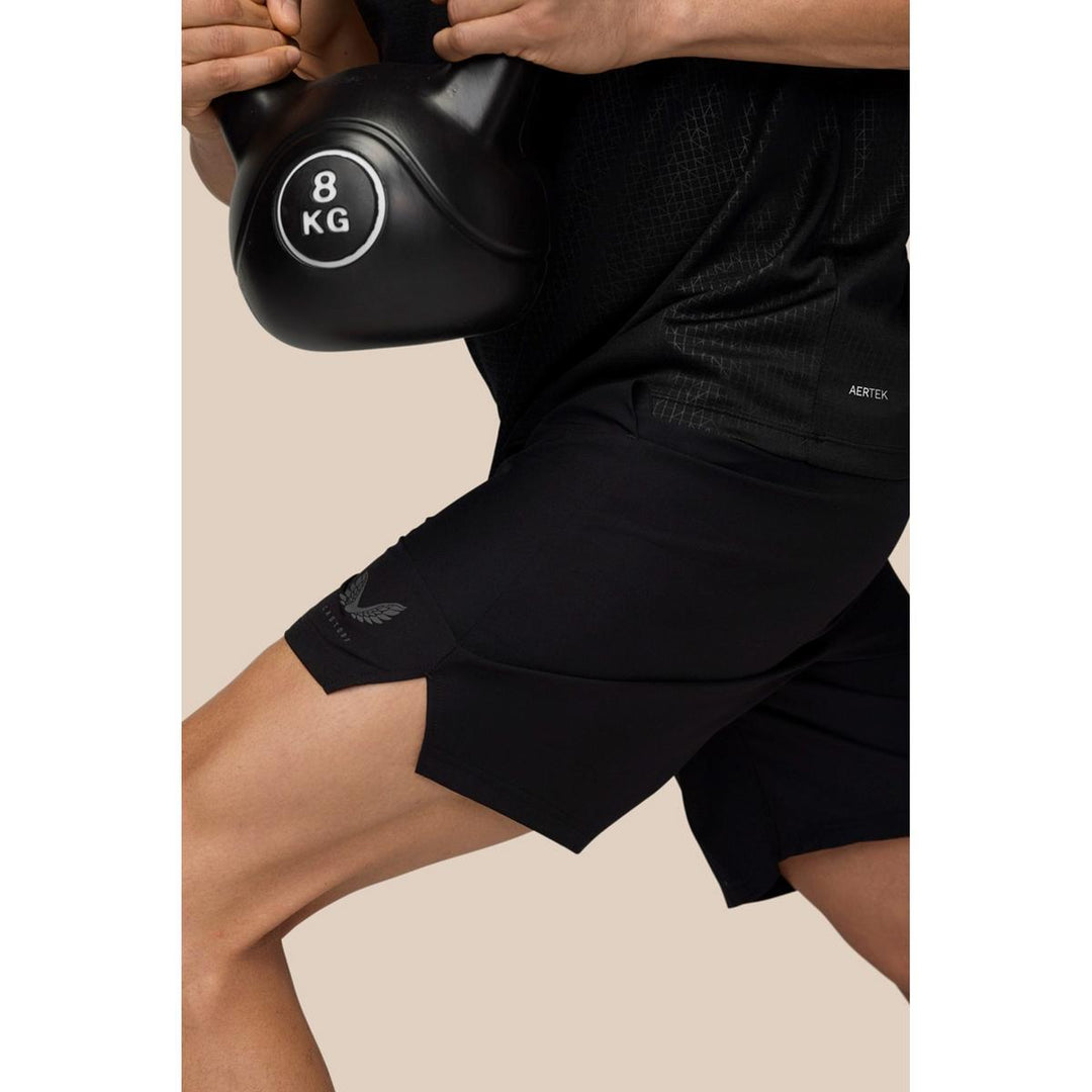 Castore Branded Elastic Shorts Black/Gunmetal – view 6