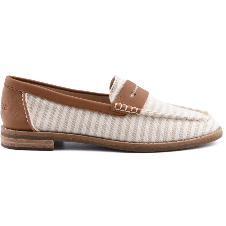 Sperry Port Driving Moccasin White/Tan