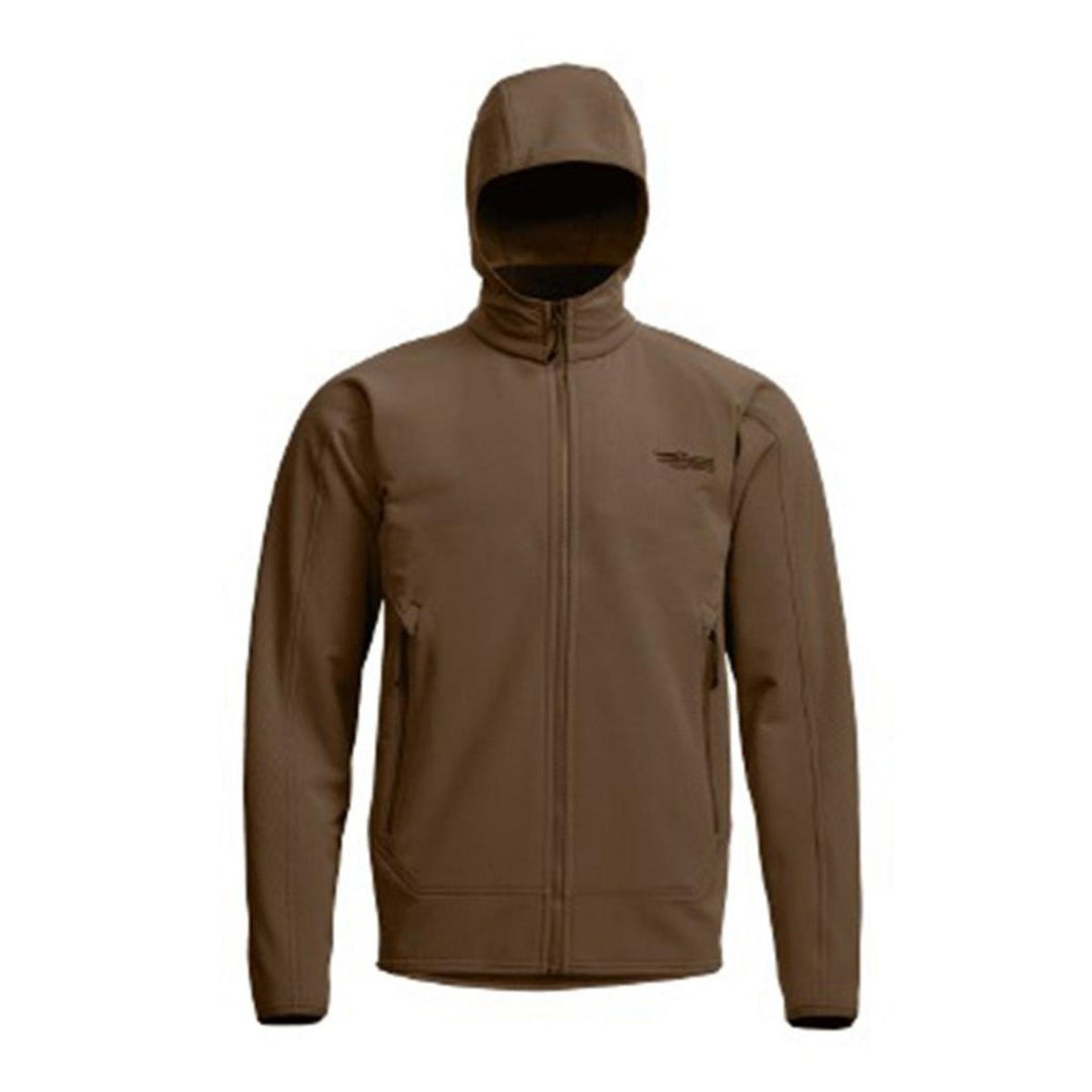 Sitka Alpha Fleece Hooded Jacket Cattail Brown