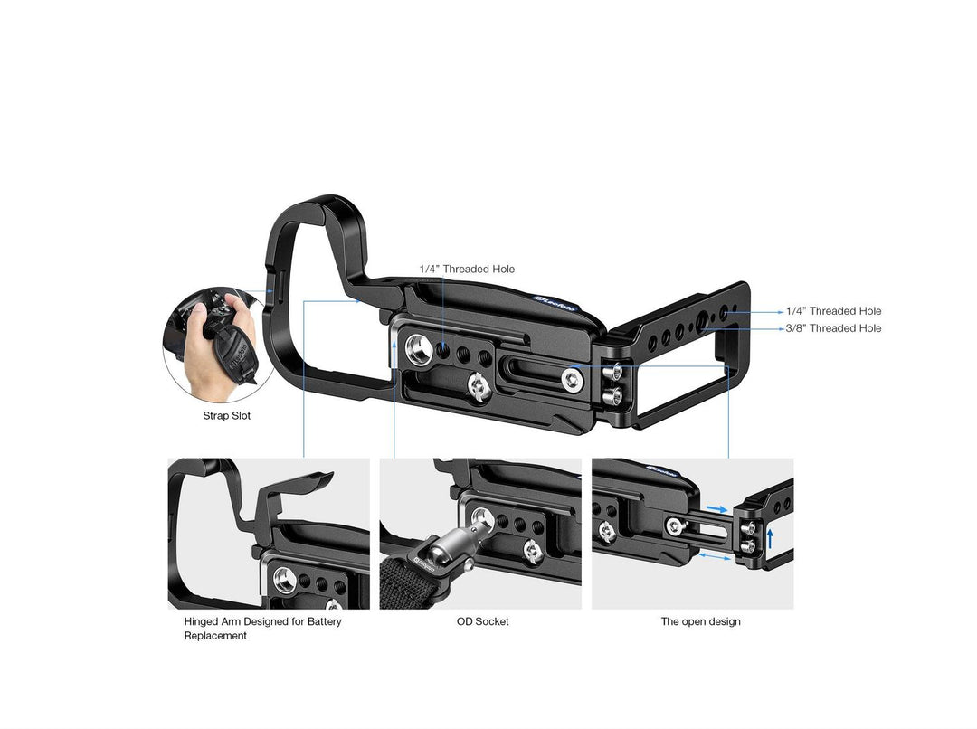 Leofoto LPS-RX10V Custom L Bracket for Sony RX10V