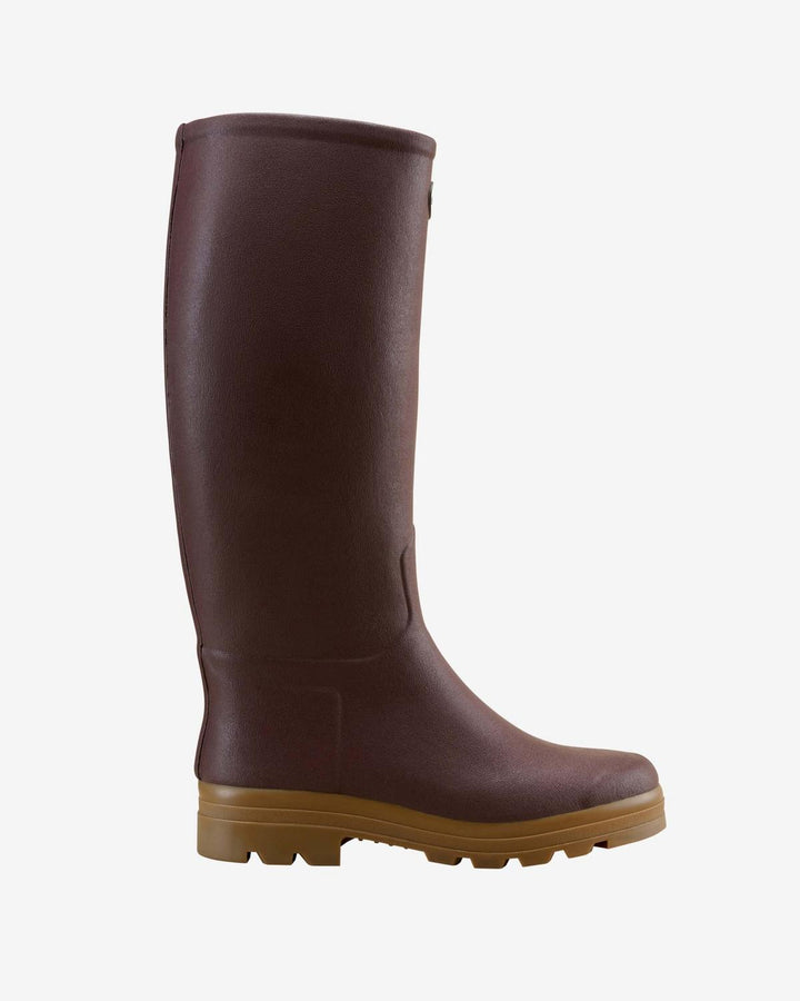 Le Chameau Men's Saint-Hubert Leather Lined Wellington Boot - Brown