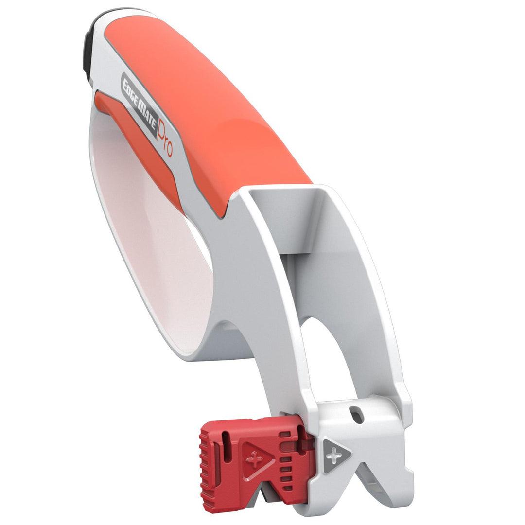 Akah EDGEMATE Pro universal sharpener - yellow: fine kitchen knives / pocket knives, red: knife secateurs pruning shears grinder boning