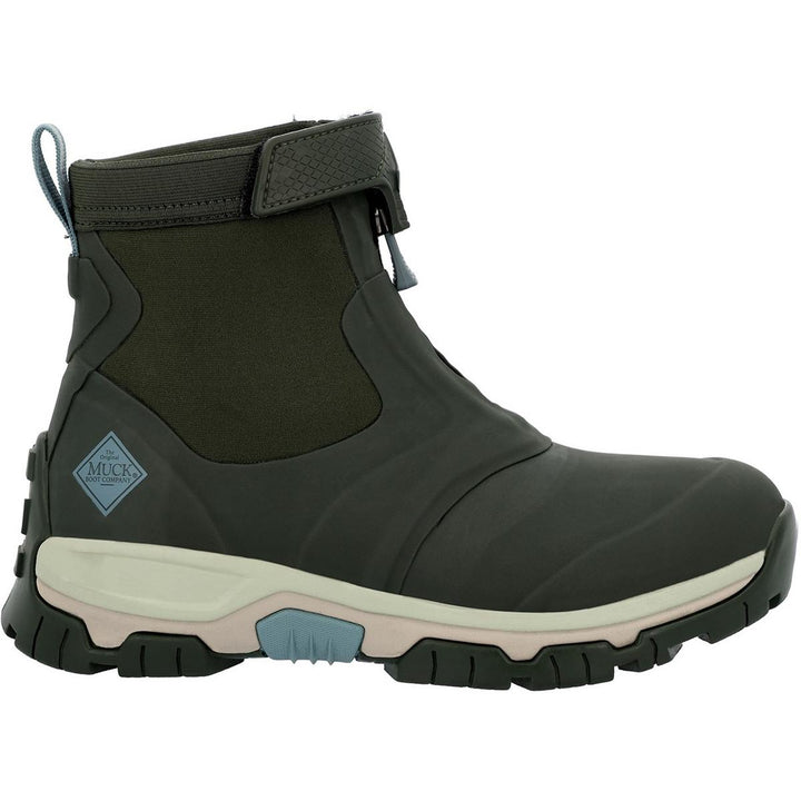 Muck Boots Apex Mid Zip Wellington Moss