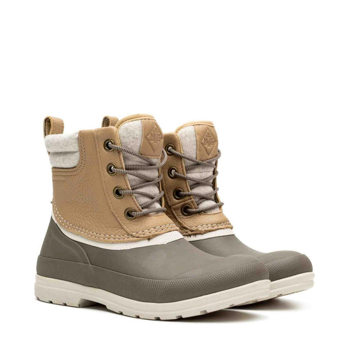 Muck Boots Originals Duck Lace Wellingtons Taupe/Walnut – view 8