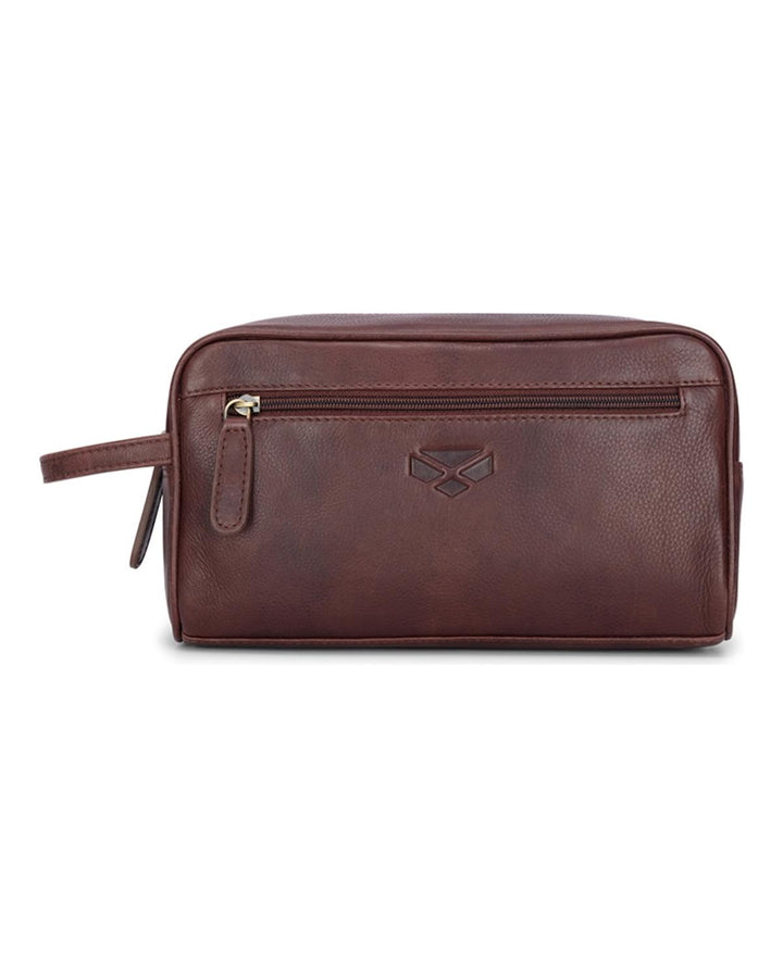 Monarch Leather Wash Bag