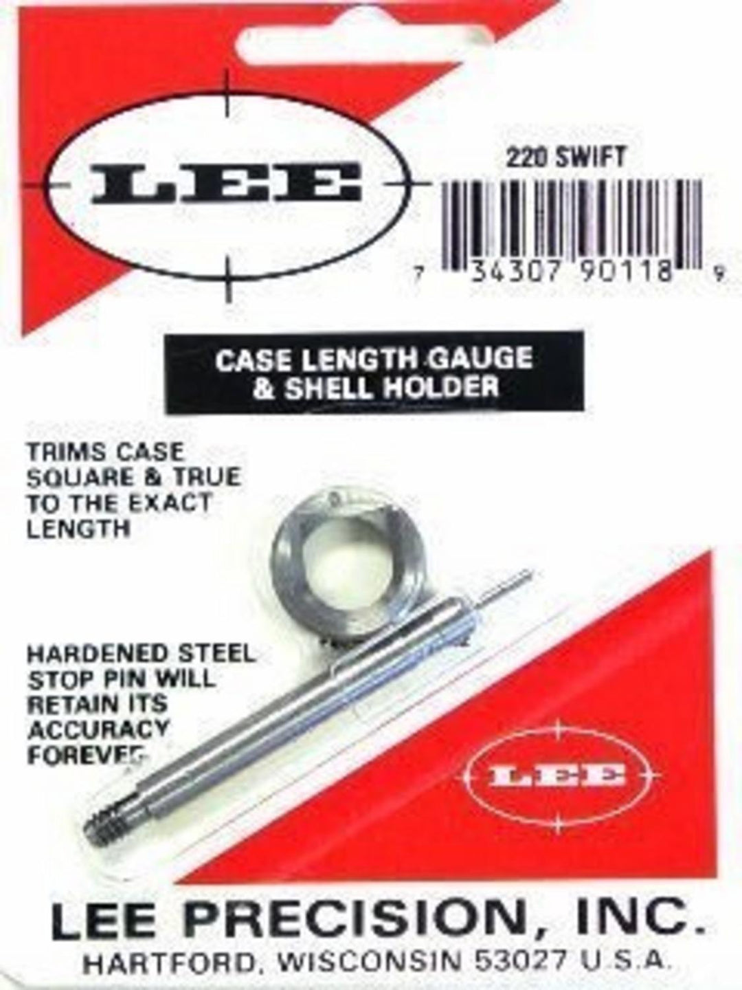 Lee Precision 220 Swift Case Length Gauge and Shell Holder