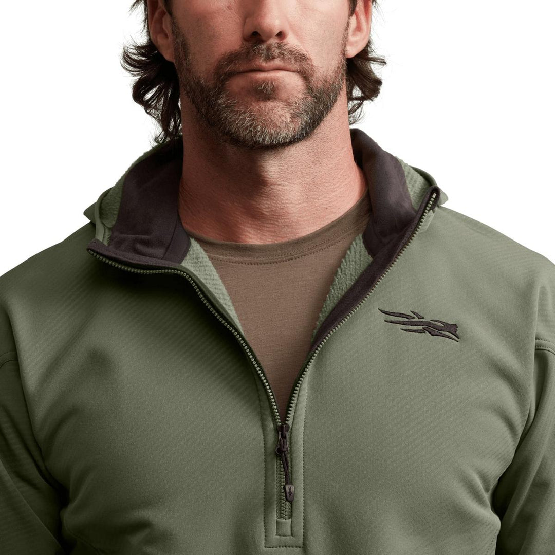 Sitka Alpha Fleece Hoodie - Olive Green
