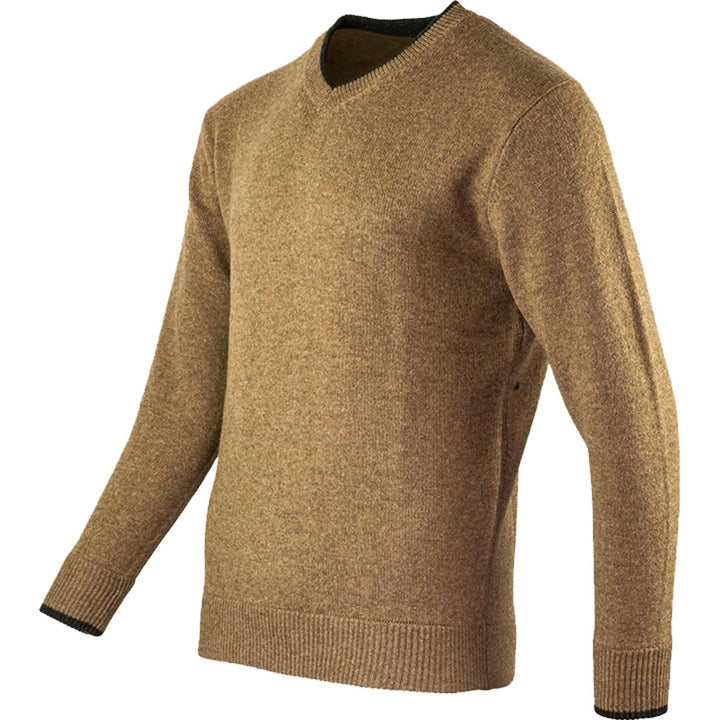 Jack Pyke Ashcombe Lambwool V-Neck Pullover - Barley