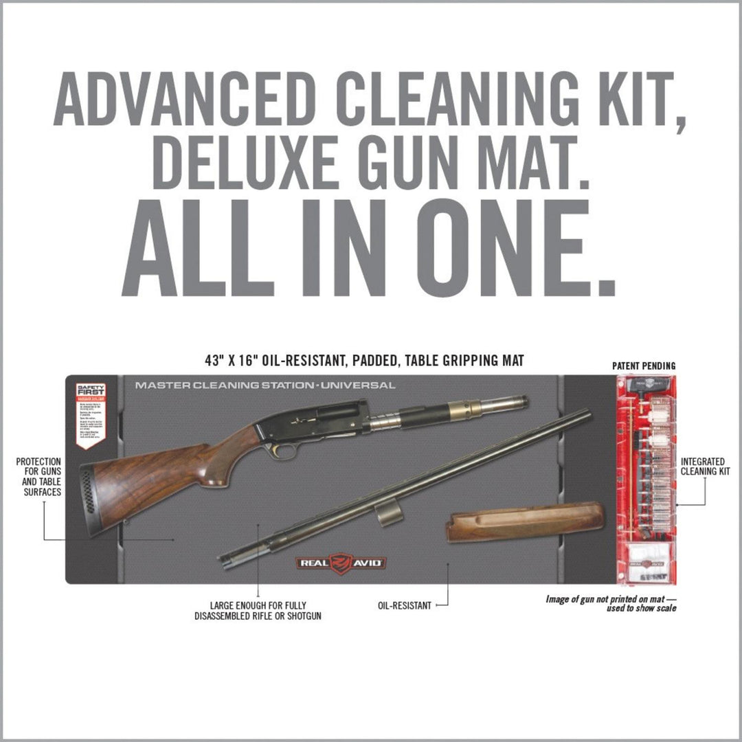 Real Avid Master Cleaning Station Universal Gun Cleaning Kit & Mat