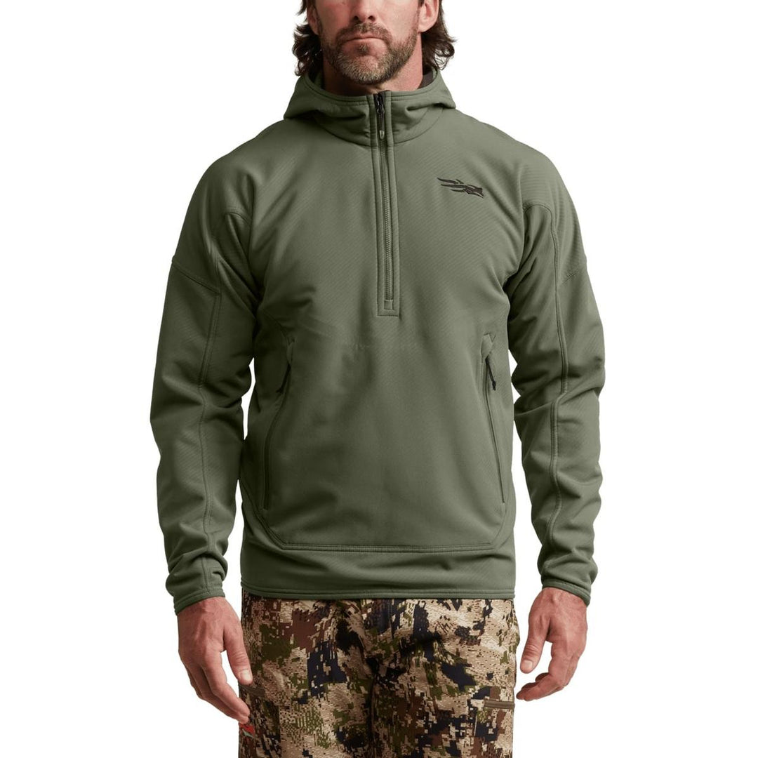 Sitka Alpha Fleece Hoodie - Olive Green