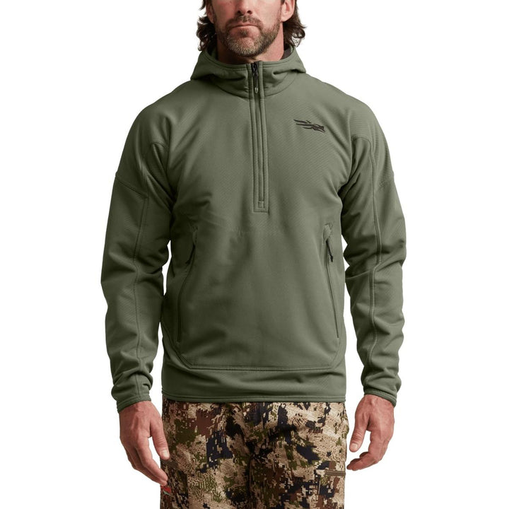 Sitka Alpha Fleece Hoodie - Olive Green