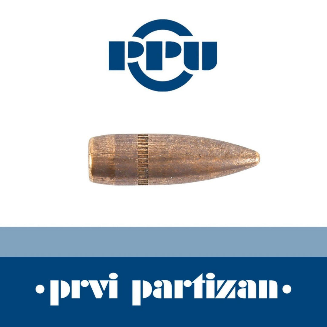 PPU Prvi Partizan .224 55gr FMJ Bullets, Pack of 100