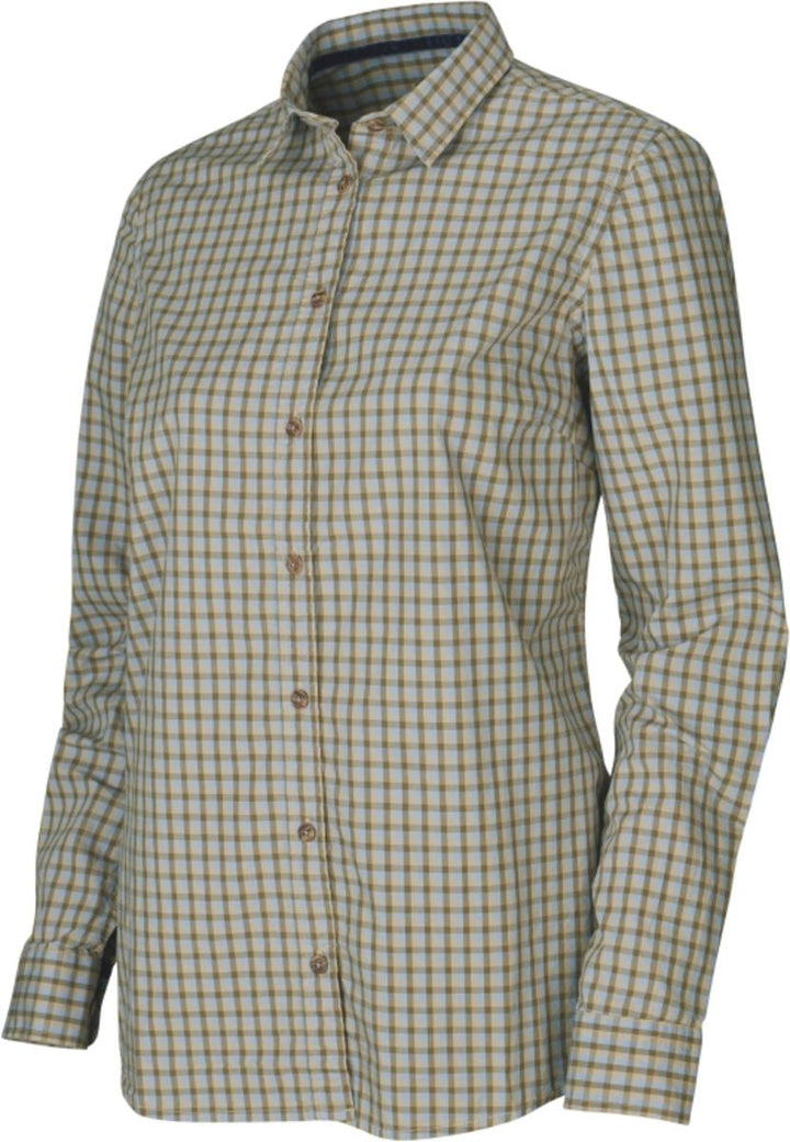 Härkila Selja Lady Long-Sleeve Check Shirt Heritage Blue