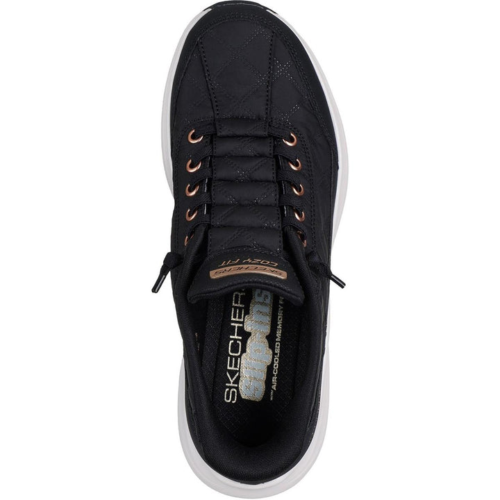 Skechers Contour Foam Golden Hour Trainers Black/Rose Gold