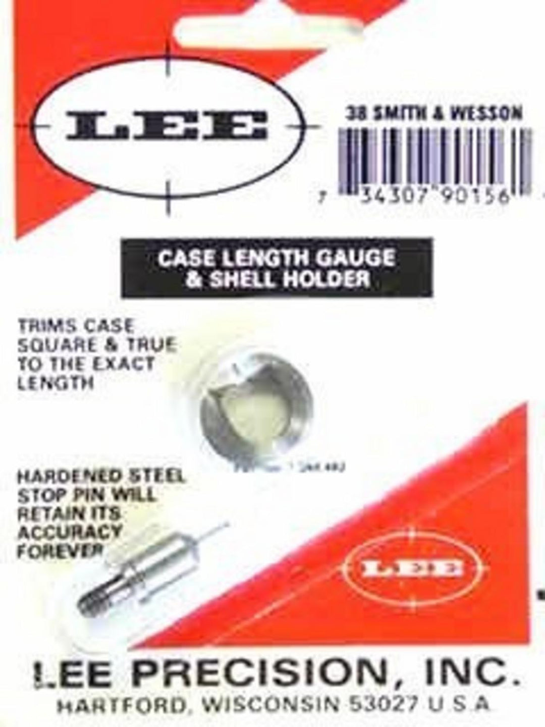 Lee Precision 38 Smith & Wesson Case Length Gauge and Shell Holder
