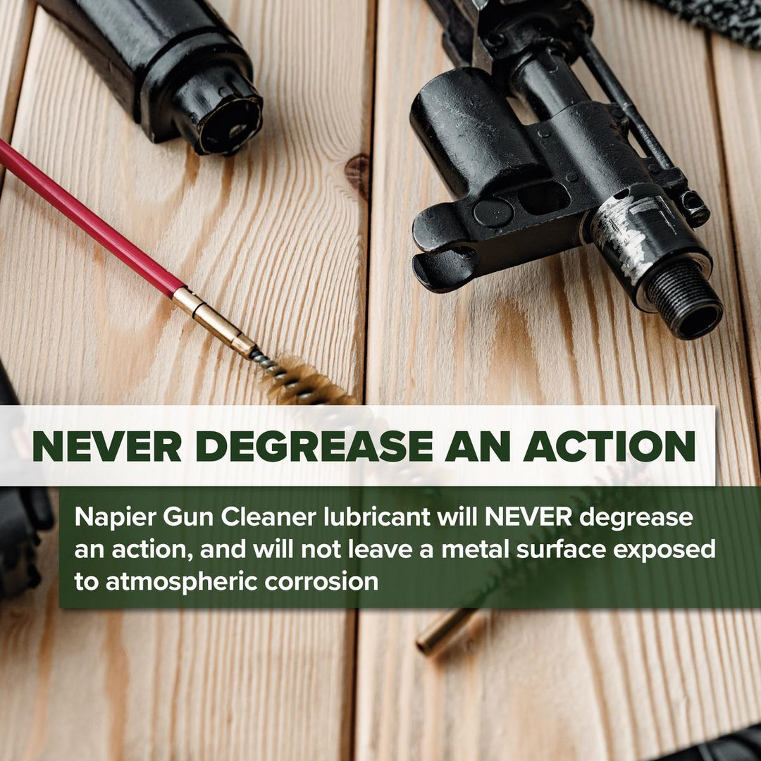 BushWear Napier Gun Cleaner 300ml Spray and Napier Gun Grease Tube 25ml (1.05 oz) Bundle