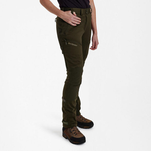 Deerhunter Lady Excape Softshell Trousers - Art Green