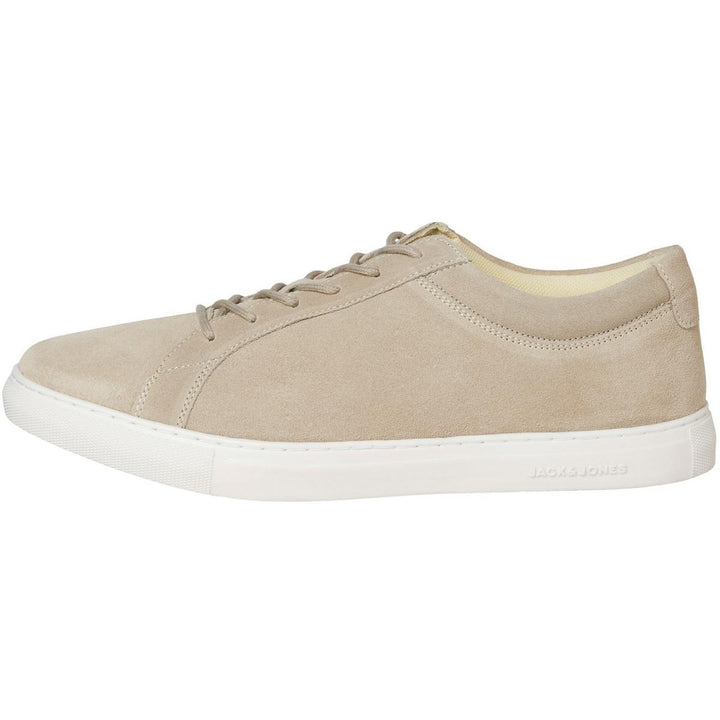Jack & Jones Galaxy Suede Trainers Plaza Taupe