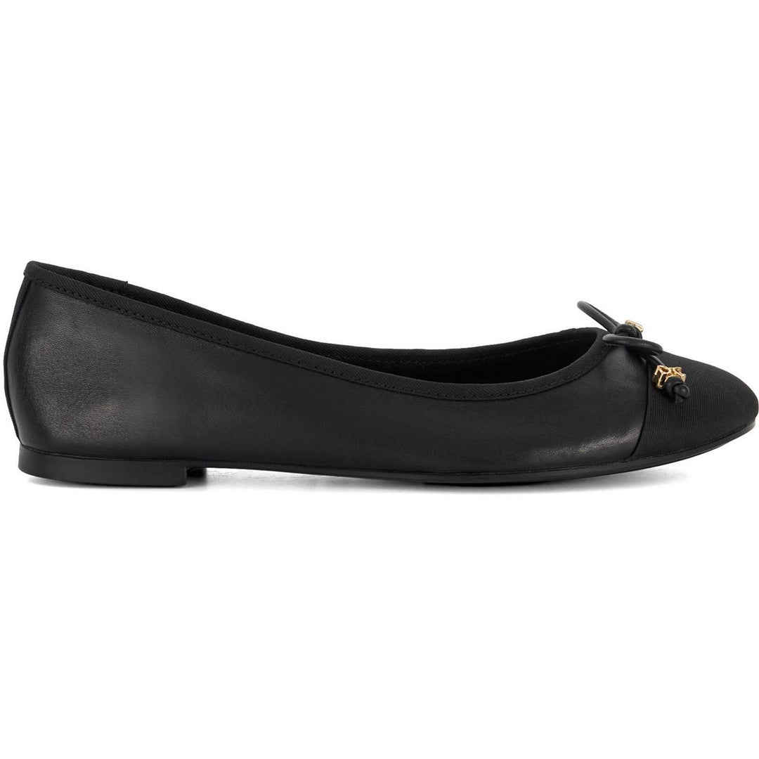 Dune Hallo Wide Fit Ballerinas Black