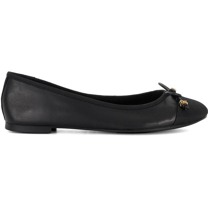 Dune Hallo Wide Fit Ballerinas Black
