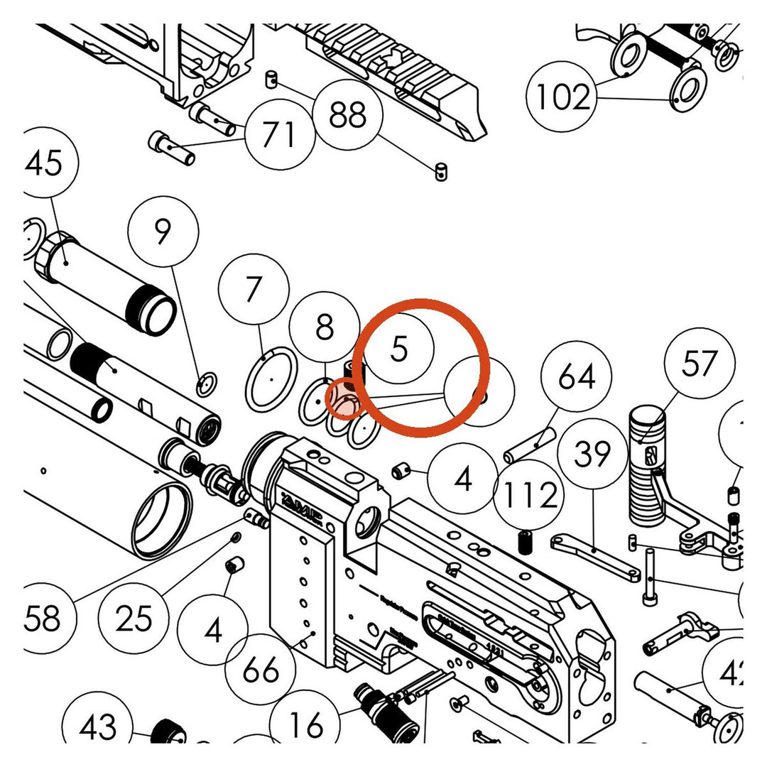 FX O Ring 7.66 x 1.78 NBR 70 4528