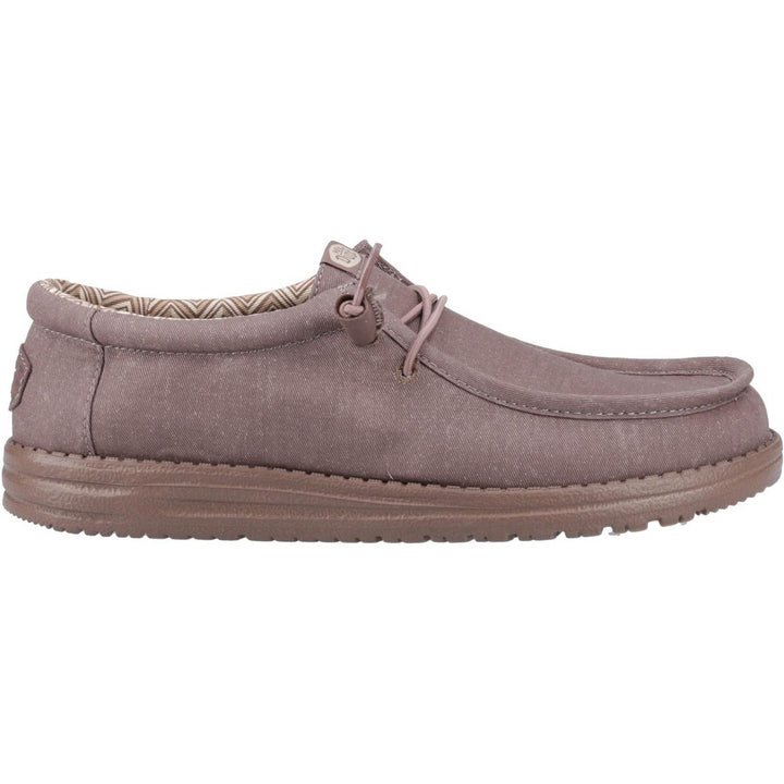 HEYDUDE Wally Stretch Canvas Shoes Deep Taupe