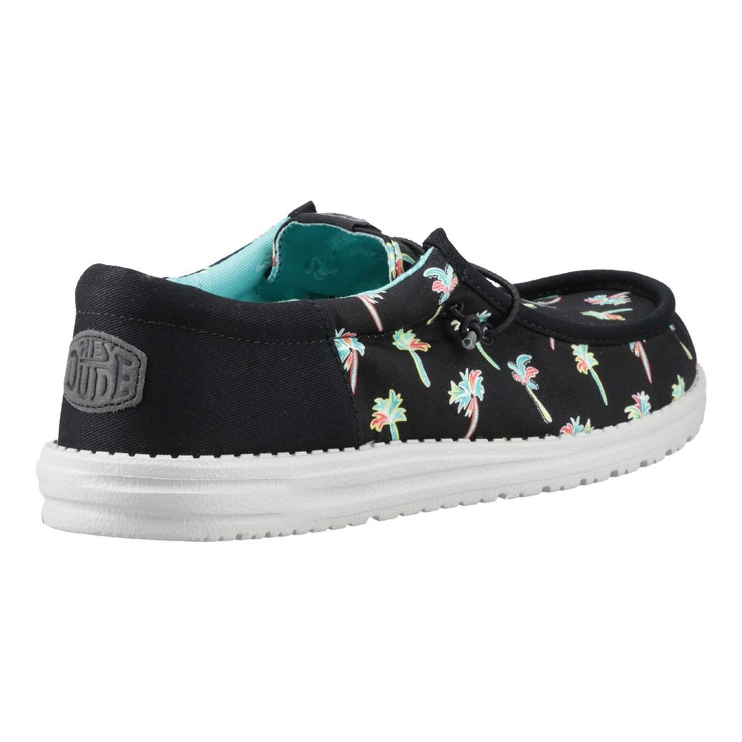 HEYDUDE Wally Funk Party Palm Shoes Black/Multi